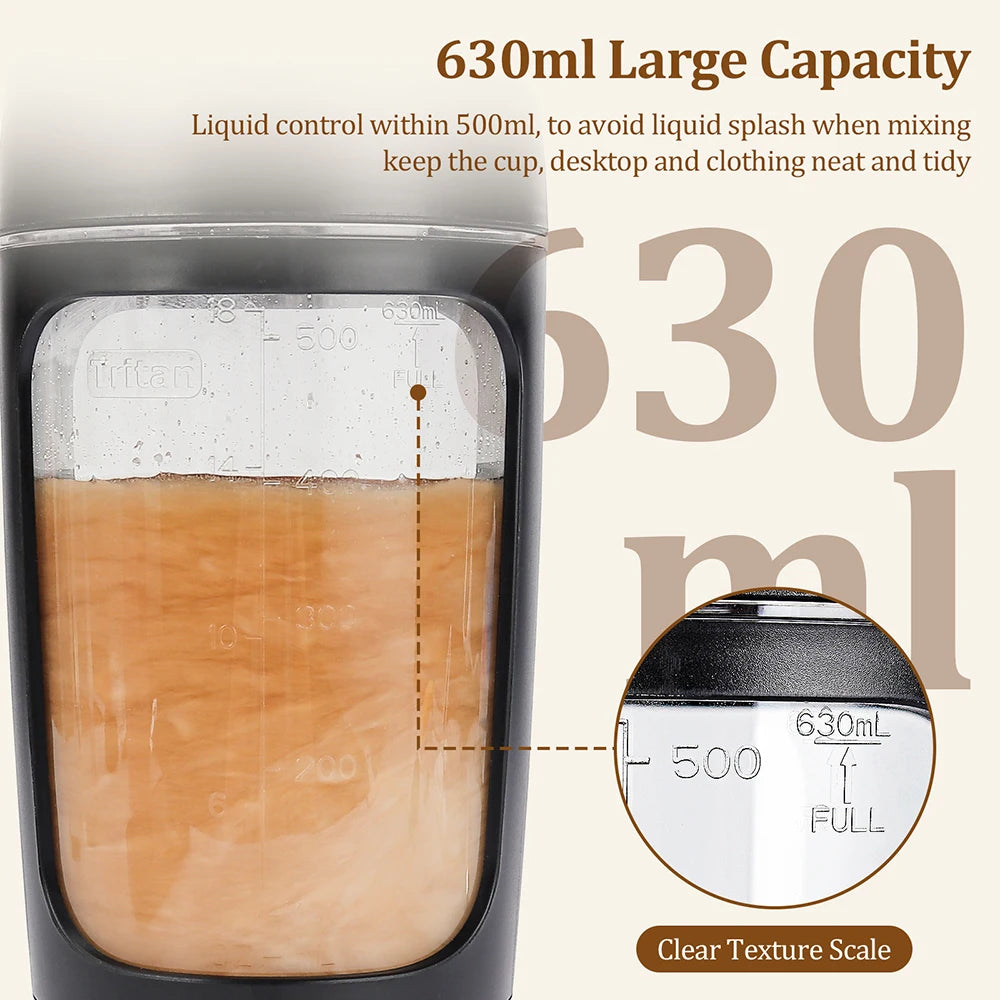 650ml Electric Protein Shaker Bottle and Portable Blender