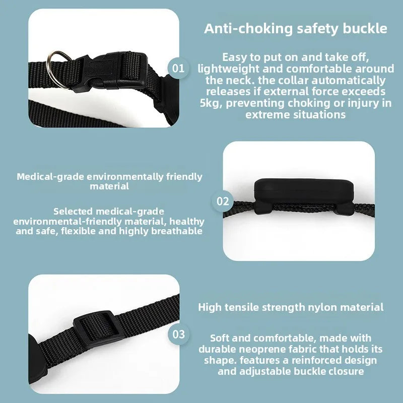 Waterproof Showlu Pet GPS Tracker showing a compact device with a screen and attachment clip for dogs and cats.