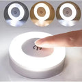 Showlu Smart Super-Cheese LED touch tap light illuminating a kitchen countertop with a sleek, modern design.