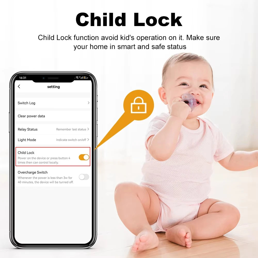 Showlu Smart WiFi Smart Plug with EU socket, power monitor, and voice control for easy smart home automation.