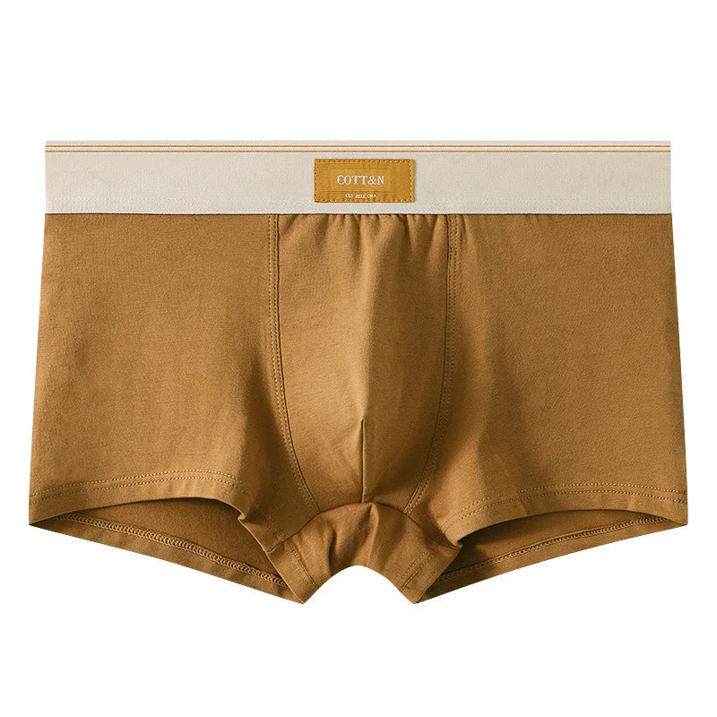 Breathable 100% cotton men's boxer briefs by Showlu Fashion, available in teen and plus sizes, comfortable and sexy underwear.