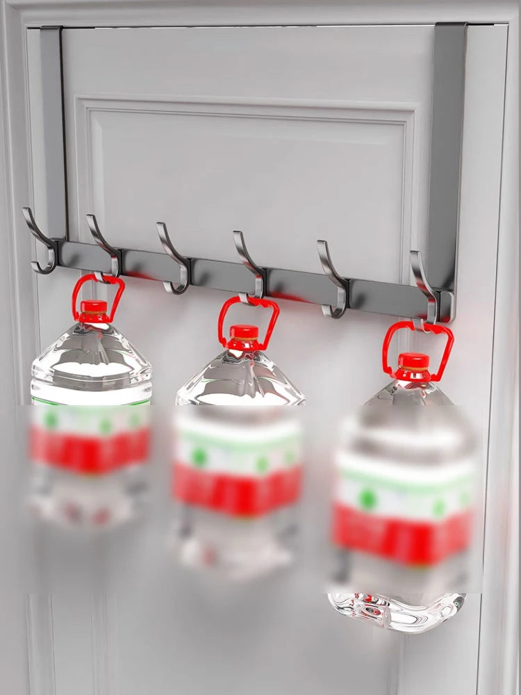 Wall-mounted multi hooks by Showlu Smart General, showing a set of versatile metal hooks attached to a wooden wall for hanging items.