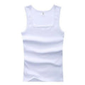 Men's breathable cotton sleeveless fitness tank top from Showlu Fashion Store, featuring a comfortable, lightweight design for workouts.