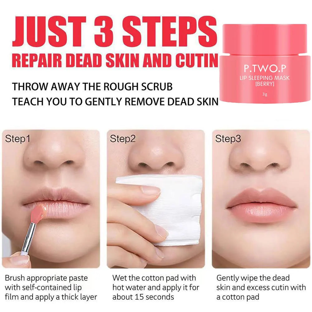 Showlu Smart General Jelly Lip Mask in a clear jar, featuring a vibrant, jelly-like pink lip treatment with smooth texture.