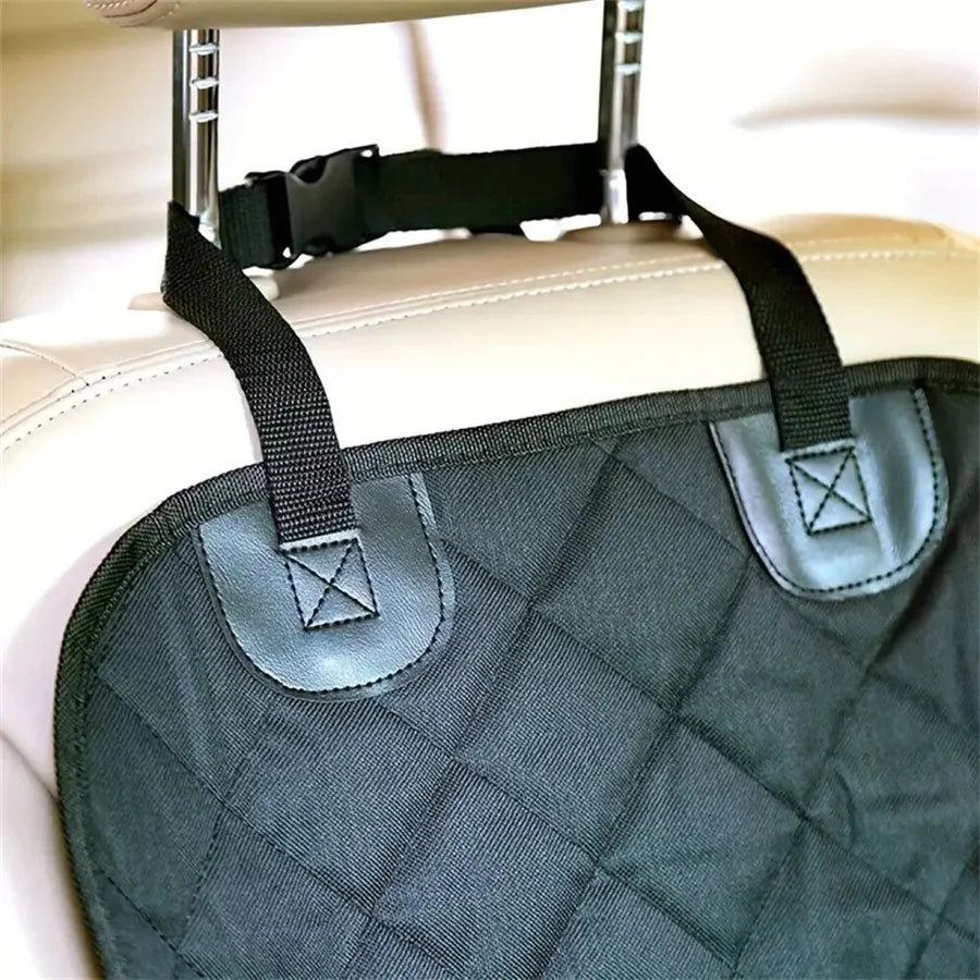 Showlu quilted waterproof dog car seat cover with anti-slip fabric, designed to protect car seats and keep pets secure.