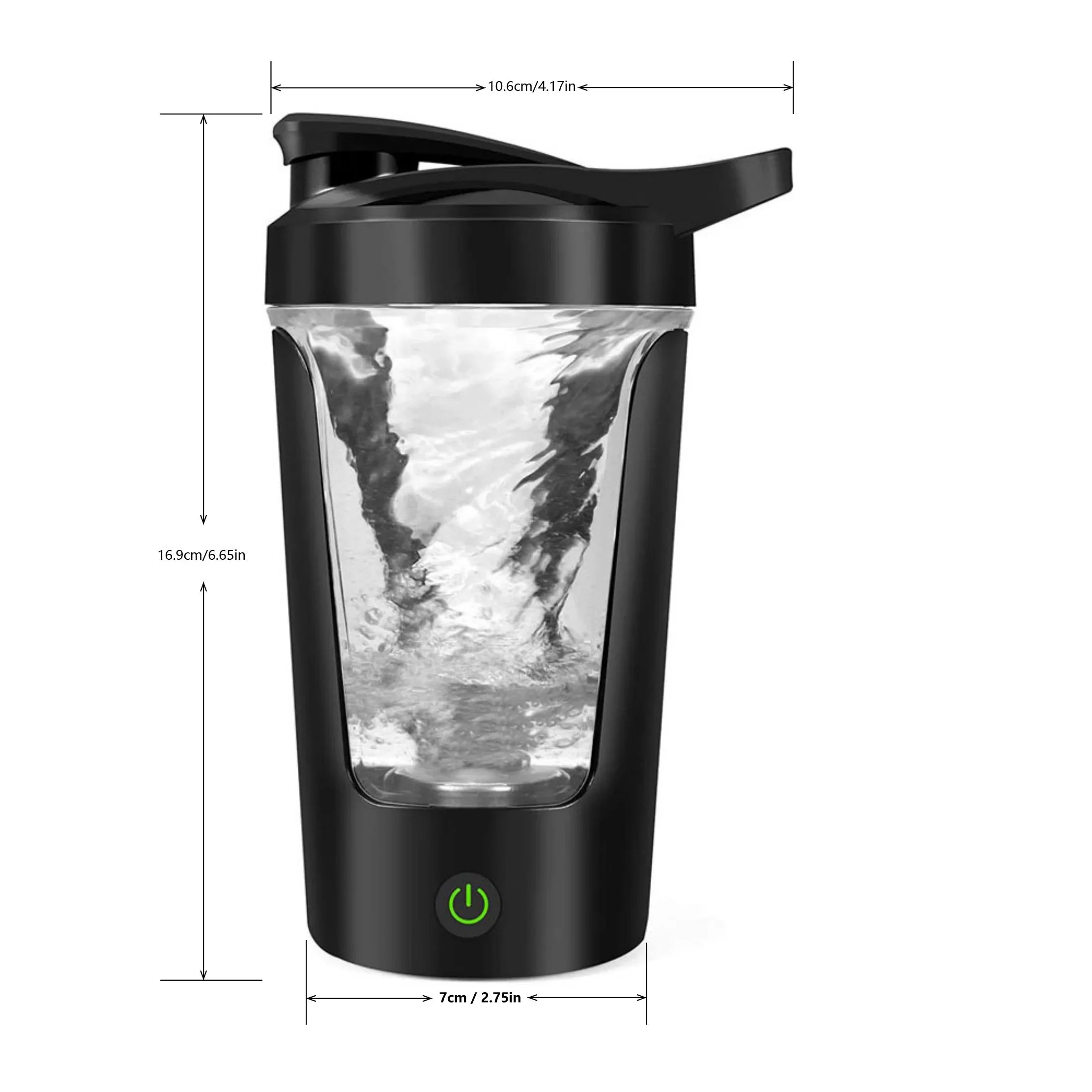 450ml Portable Electric Protein Shaker Bottle and Mixer Cup