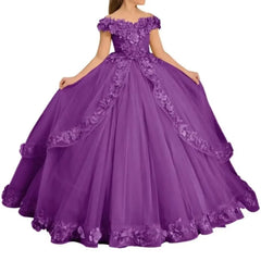 Customize Yellow Flower Girl Dresses Beading Appliqued Pageant Birthday For Girls First Communion Dresses Kids Prom Dresses