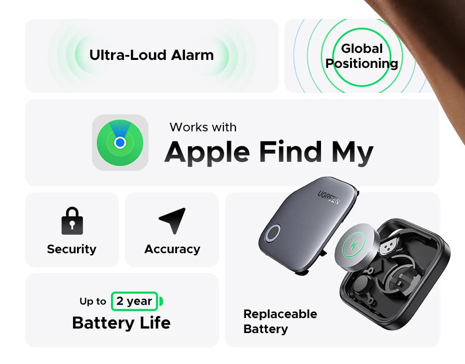 Showlu Smart General Bluetooth key finder with compact design and keyring attachment for easy tracking of keys and small items.