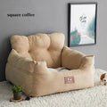 Showlu Fashion cotton pet car seat cover with travel carrier and sofa pad, designed for protecting car seats during travel.