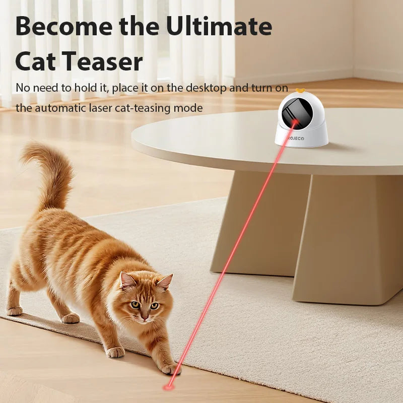 Showlu Smart General automatic pet laser toy with a sleek design, designed to entertain cats and dogs with interactive laser movement.