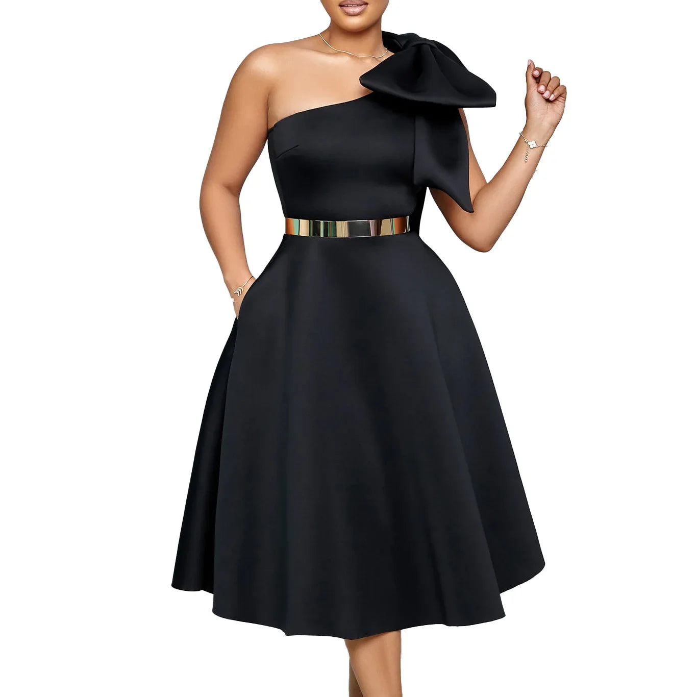 Dashiki African Clothes for Women Elegant African Party Evening Dresses for Women Summer African Sleeveless Polyester Midi Dress