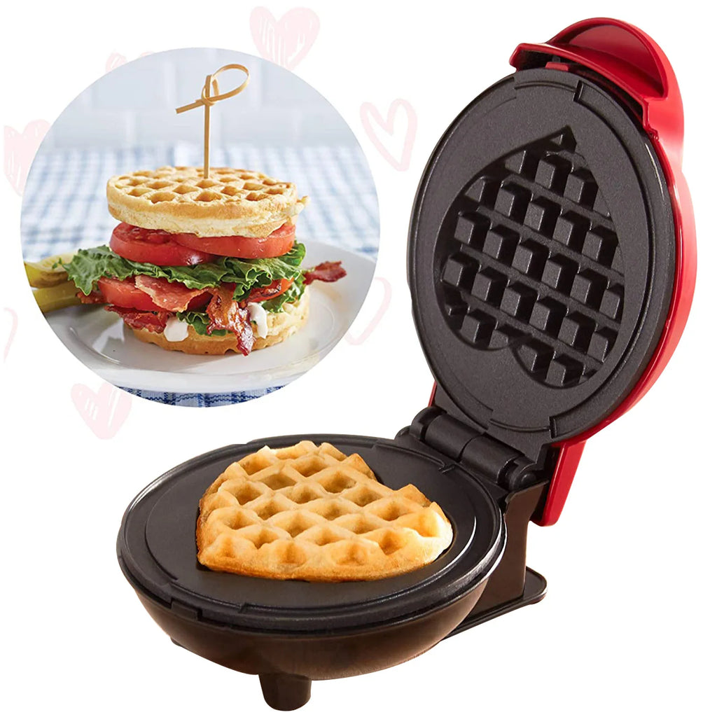 Showlu Smart General mini electric waffle maker with non-stick surface and 350W compact design for easy waffle baking.