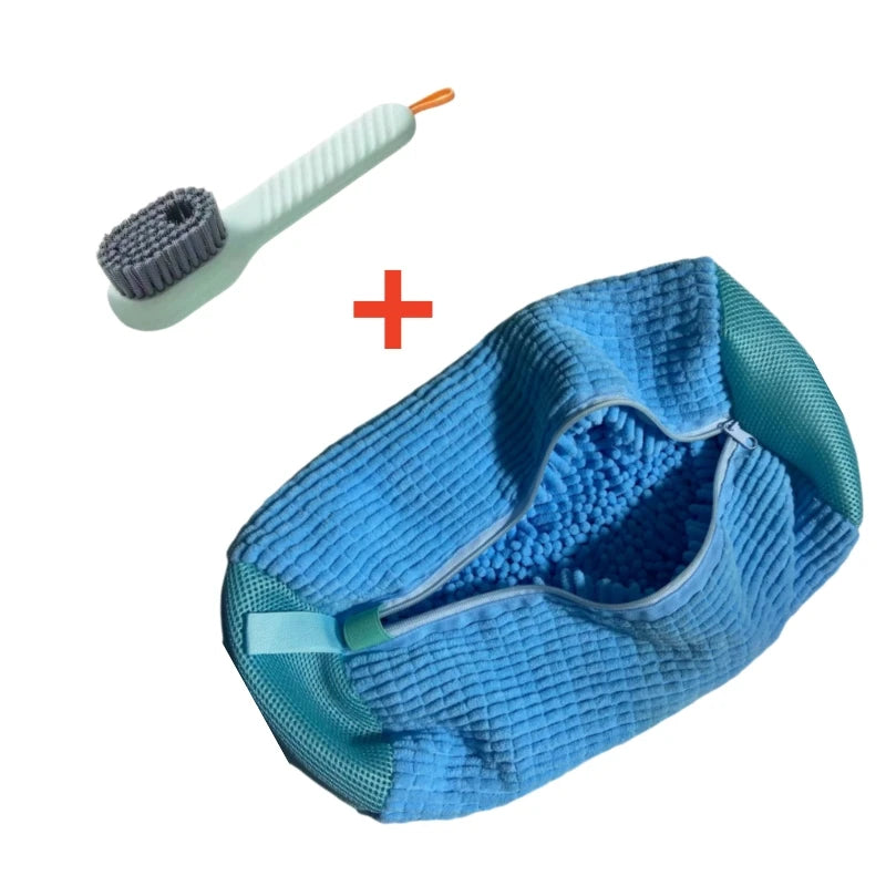Showlu Smart General portable shoe cleaner brush with soft bristles for effective shoe cleaning in a compact design.
