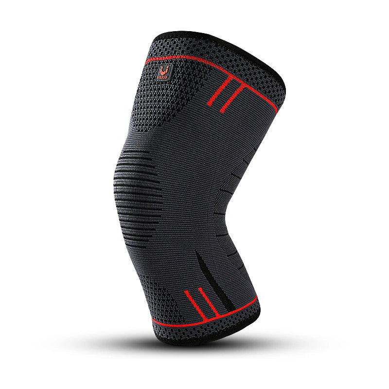 Showlu Fashion knee support sleeve with elastic compression, ideal for basketball, volleyball, running, and gym sports protection.