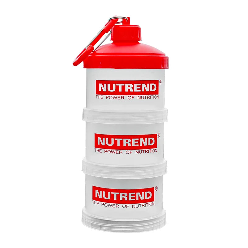 3-layer Portable Protein Powder Box Funnel Powder Box Fitness Supplement Bottle Individual Layers Storage Pill Box Snack Jars