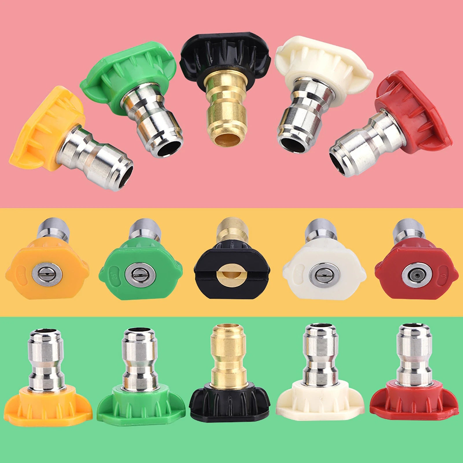Showlu Smart General 5-pack pressure washer nozzle set with various spray tips for versatile cleaning performance.