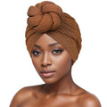 Showlu Fashion women's bubble cloth flower turban, elastic daily hat with stylish floral design and comfortable fit.
