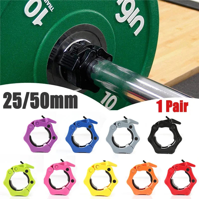 Showlu Fashion Store safety dumbbell clip with quick release and rotating buckle for secure fitness weightbar locking.