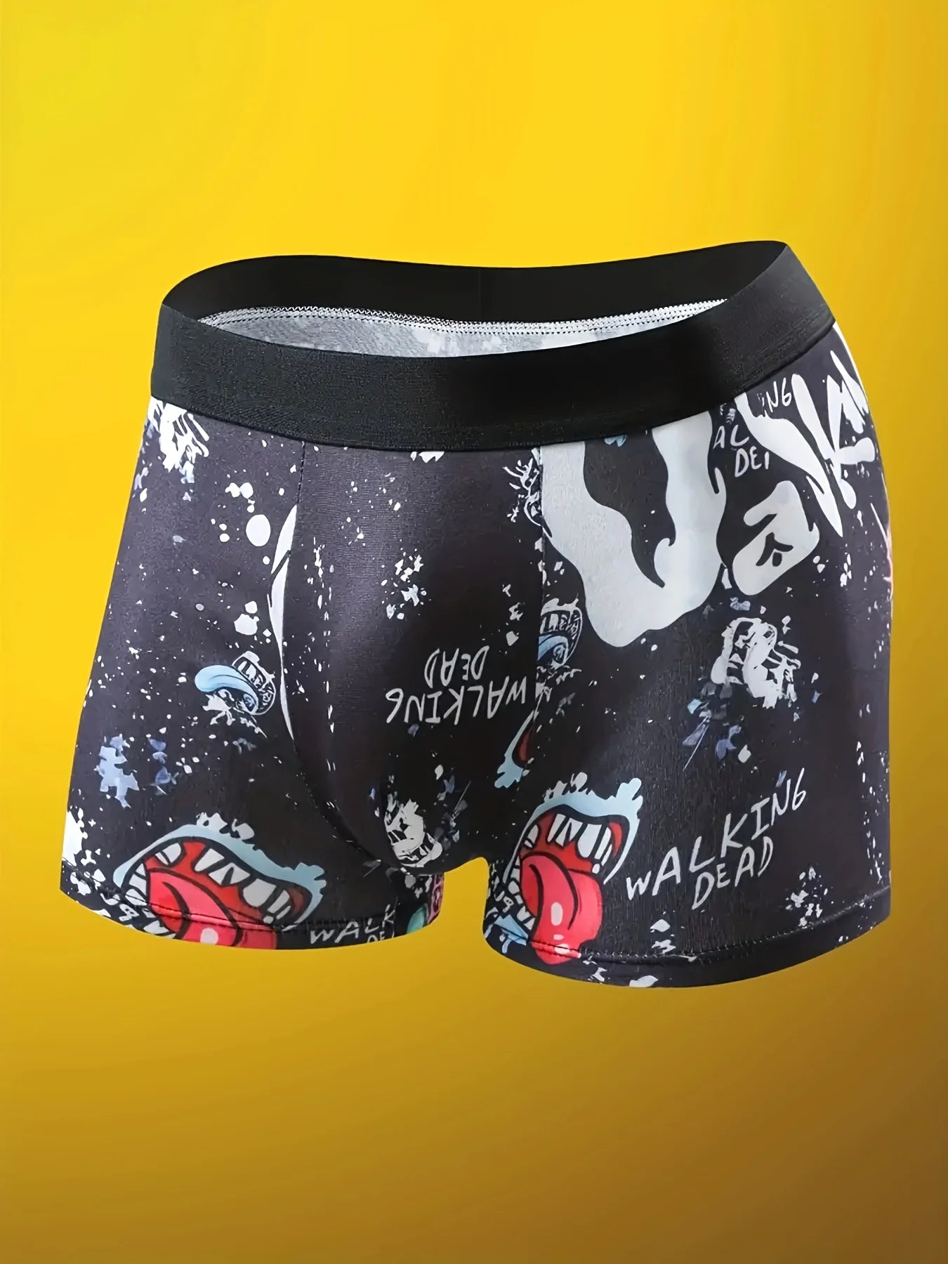 Set of 10 men's printed flat corner underwear by Showlu Fashion Store, suitable for beach, swimming, and outdoor activities.