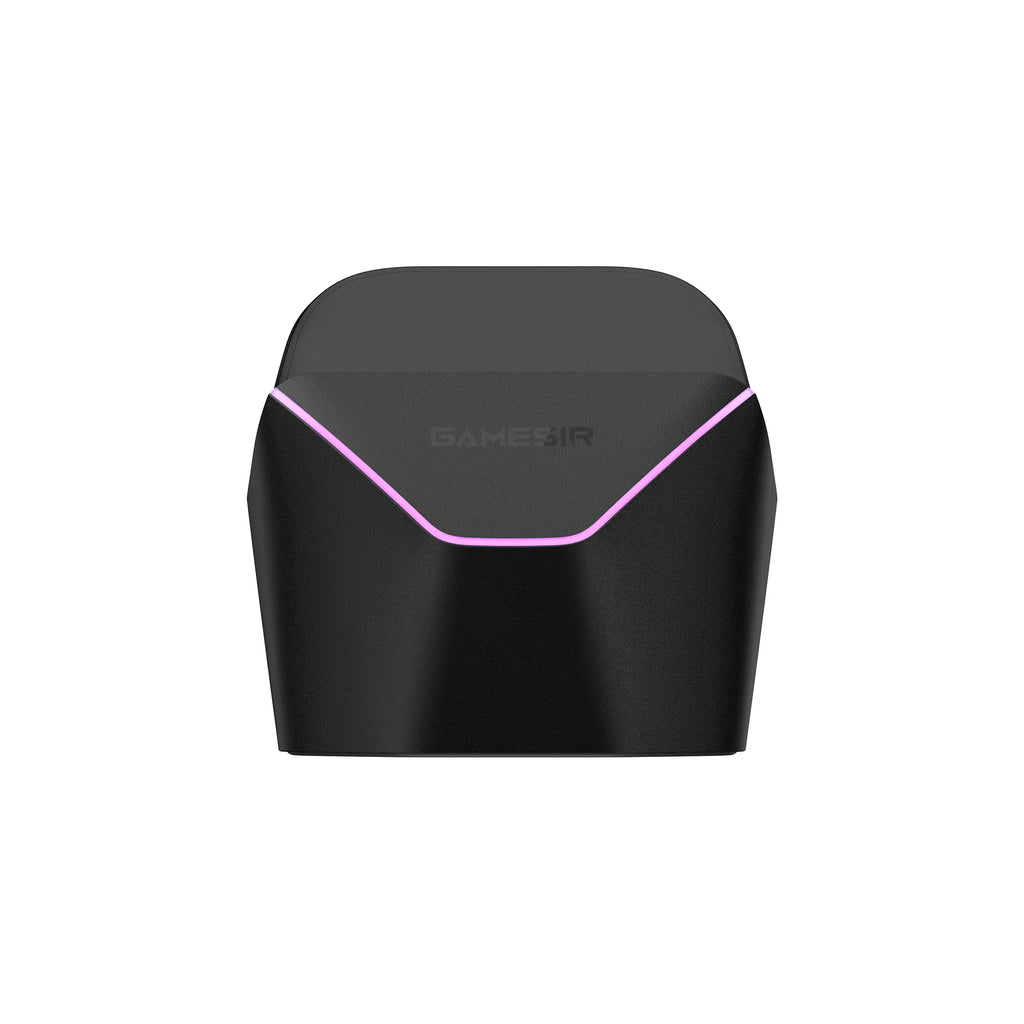 Showlu Smart General GameSir RGB Controller charging dock stand with vibrant LED lighting and secure holding for gaming controllers.