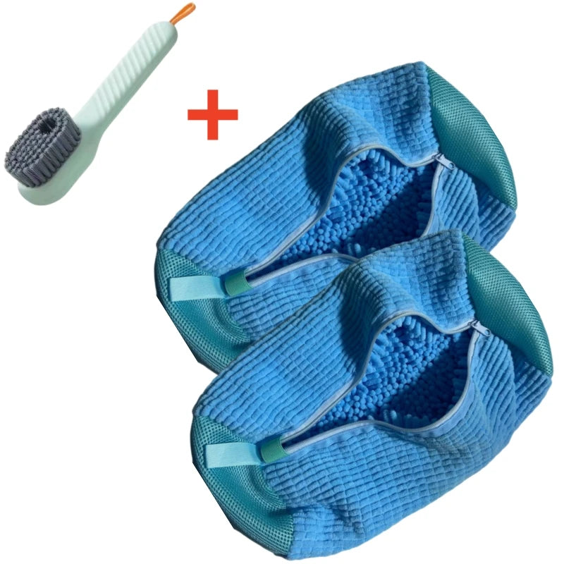 Showlu Smart General portable shoe cleaner brush with bristles and handle for easy shoe cleaning.