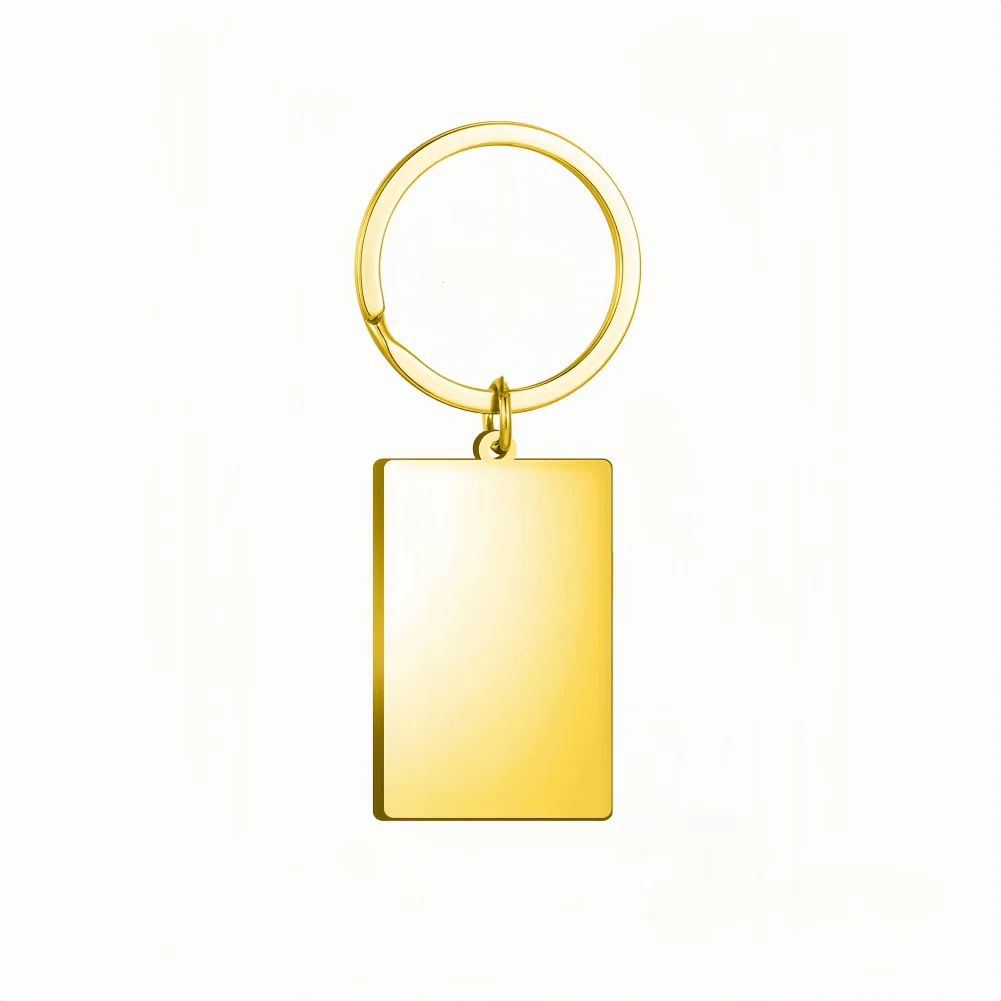 Personalized couple keychain with custom photo design by Showlu Smart, featuring a photo of two people engraved on a metal keychain.