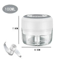 Showlu Smart General mini electric garlic grinder with stainless steel grinding chamber and compact design for easy garlic crushing.