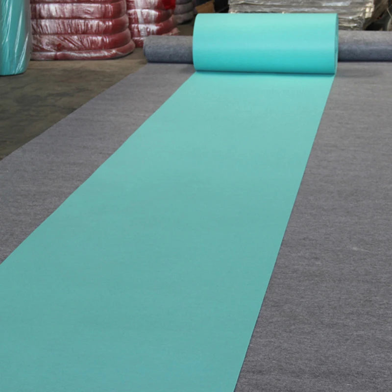 Tiffany Blue Carpet Disposable Non-woven Fabricoutdoor Terrace Carpet Corridor Stair Mat Wedding Party Commercial Exhibition Rug
