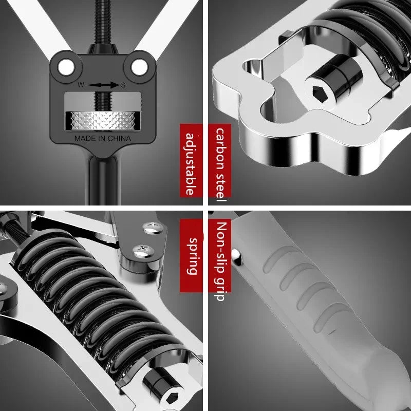 Showlu Hydraulic Arm Strength Trainer with adjustable chest muscle bar, featuring ergonomic handles for effective upper body workouts.