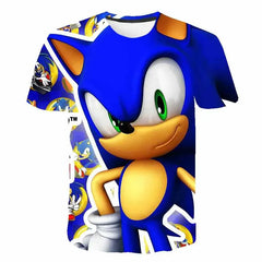 T-shirt 2025 Children's Clothes Sonic 3D for Kids Boys and Girls Cartoon Printing Animation Cosplay Clothing Accessories
