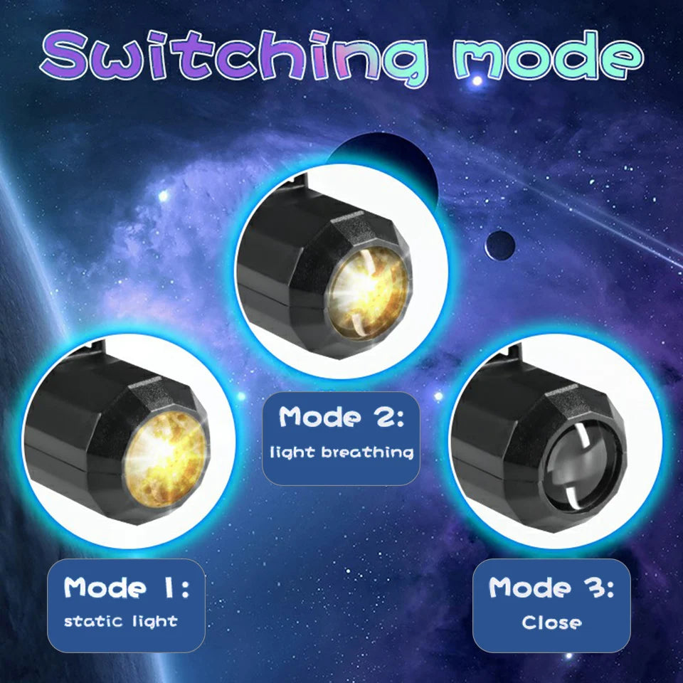 Showlu Smart General LED floating moon wall light illuminating a modern room with a soft, celestial glow.