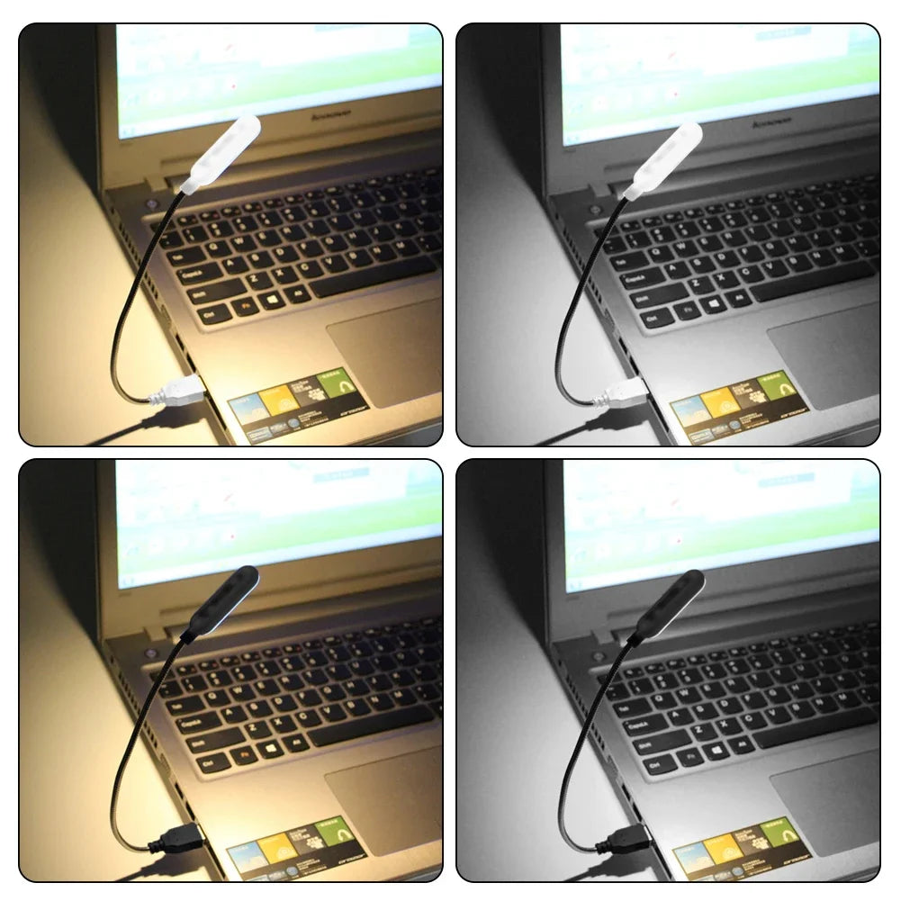 Showlu Smart General USB LED Light emitting bright white light, compact design with flexible arm for easy positioning