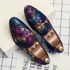 High Quality Men Formal Shoes Men Oxford Leather Dress Shoes Fashion Business Men Shoes Pointed Wedding Shoes SHOWLU FASHION STORE