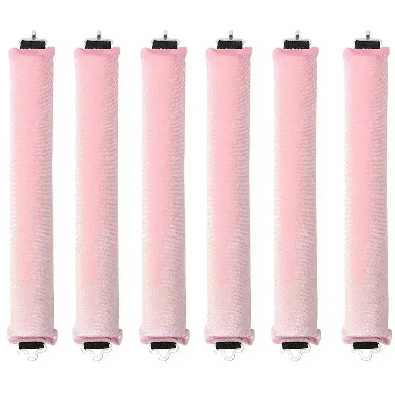 Showlu Smart General heatless curling rod used for creating curls without heat, shown coiled on a white background.