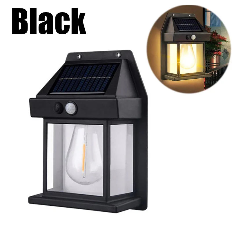 Showlu Smart Solar Motion Sensor Wall Light with LED, waterproof IP65 design, ideal for outdoor security and illumination