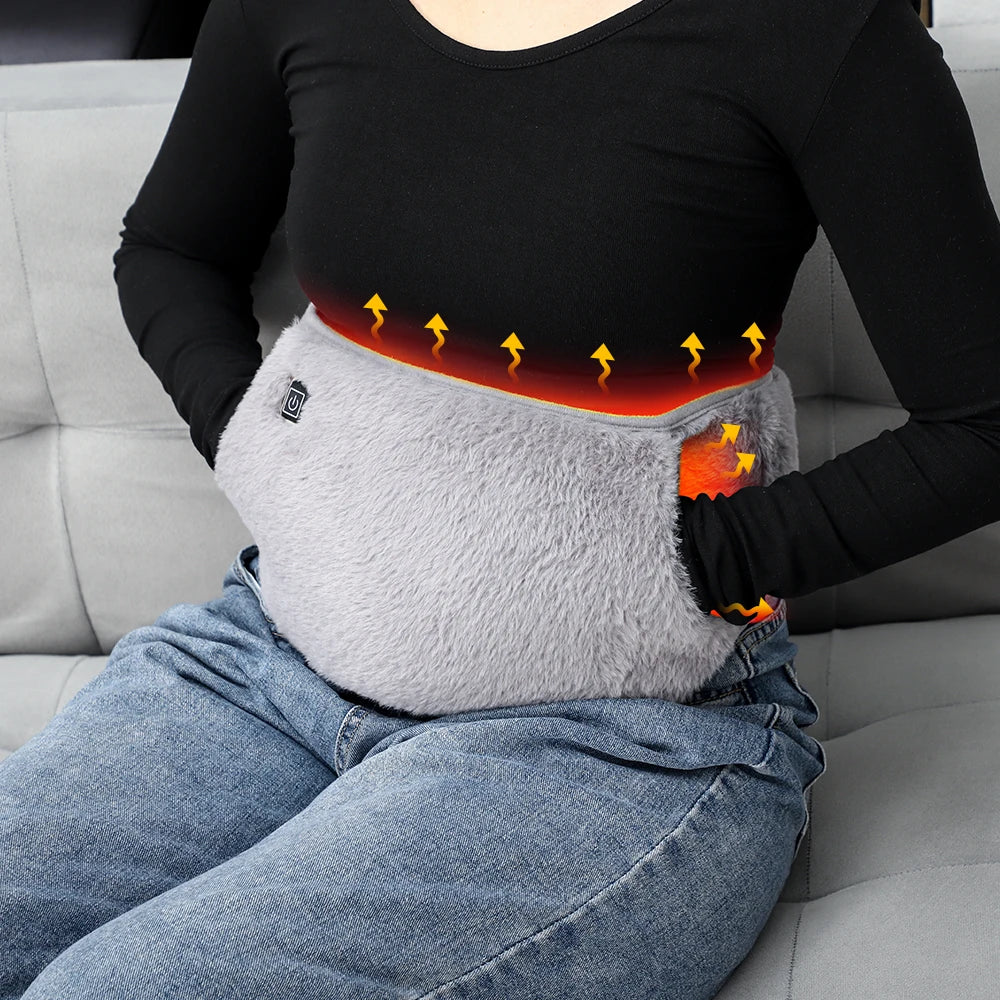 Showlu Smart General USB electric heating waist belt with graphene warm pad, adjustable for waist comfort and warmth.