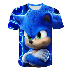 T-shirt 2025 Children's Clothes Sonic 3D for Kids Boys and Girls Cartoon Printing Animation Cosplay Clothing Accessories