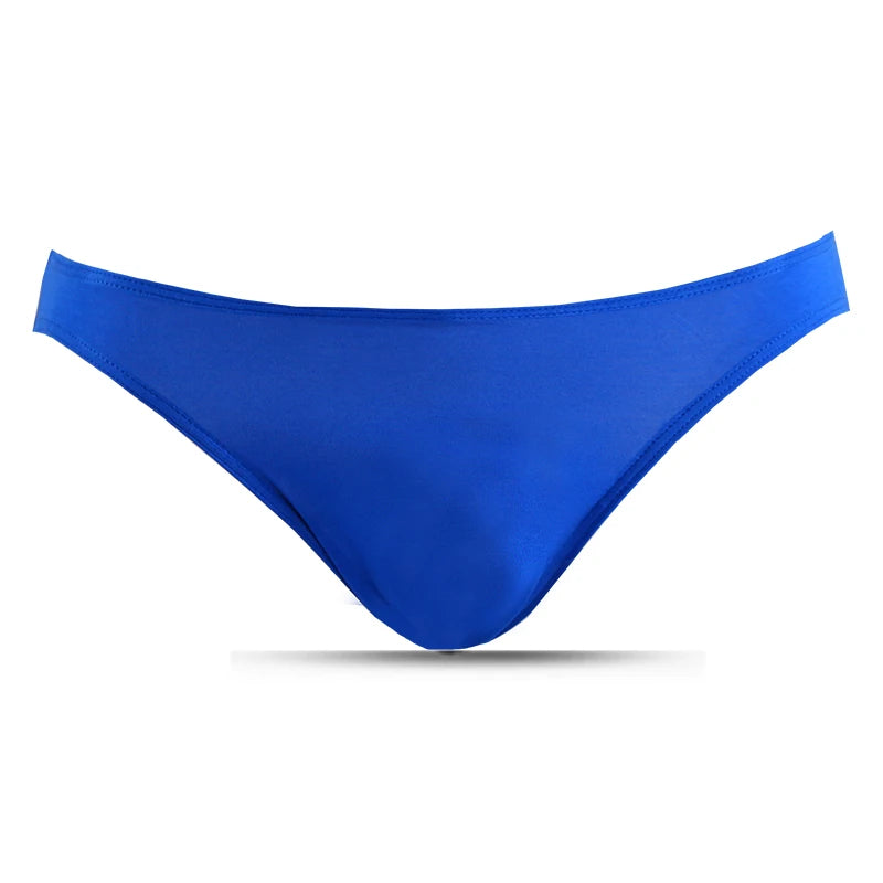 Showlu Men's modal briefs with low waist design and U-convex stretch fit, comfortable men's underwear in a sleek style.