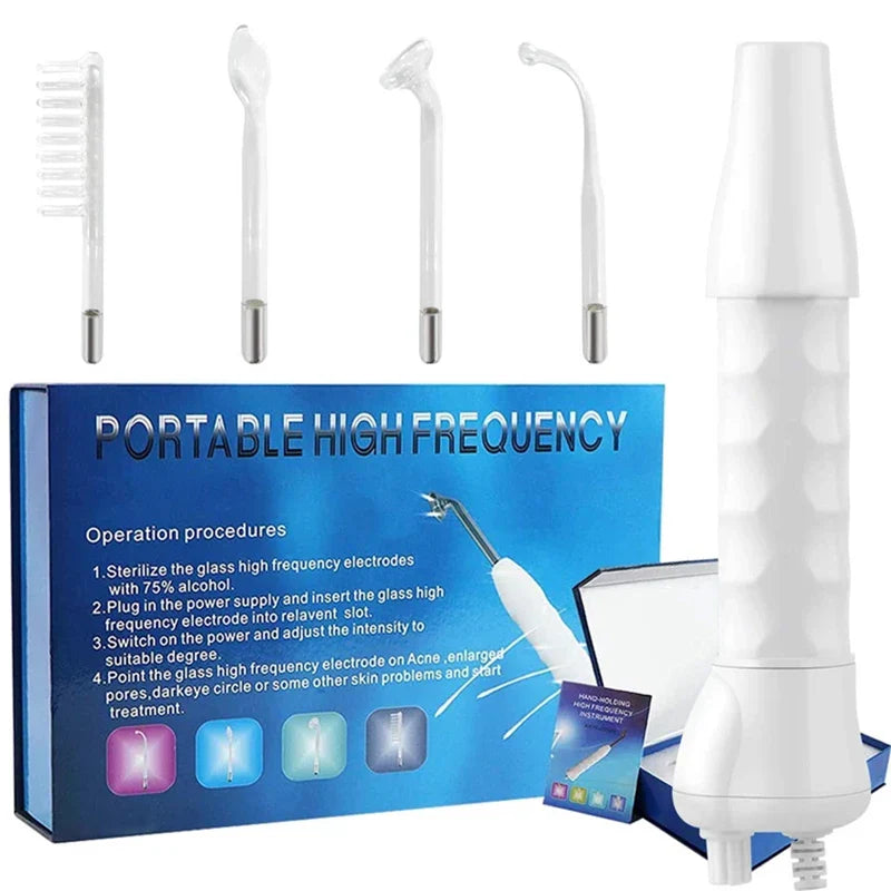 Miqmi High Frequency Skin Therapy Wand by SHOWLU FASHION STORE showing portable acne and wrinkle treatment tool with sleek design