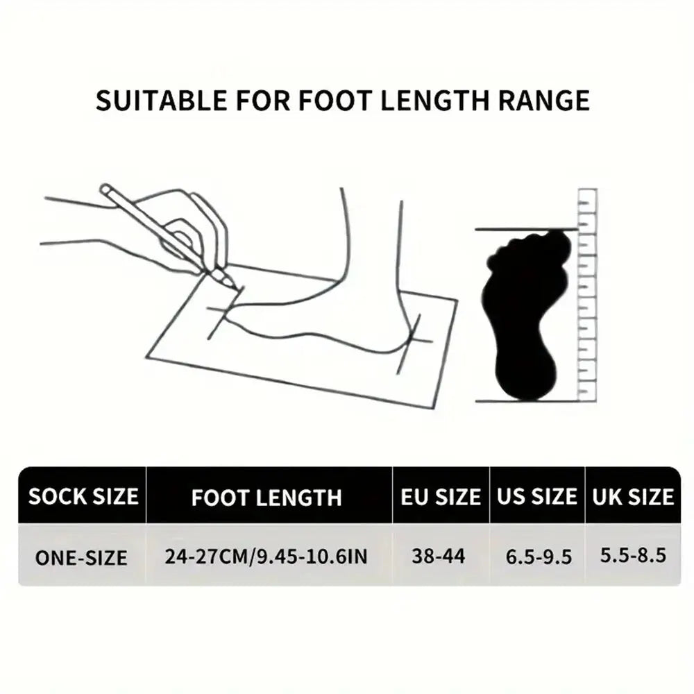 Six pairs of men's black and white striped casual socks from Showlu Fashion, breathable mid-tube design for spring and autumn.