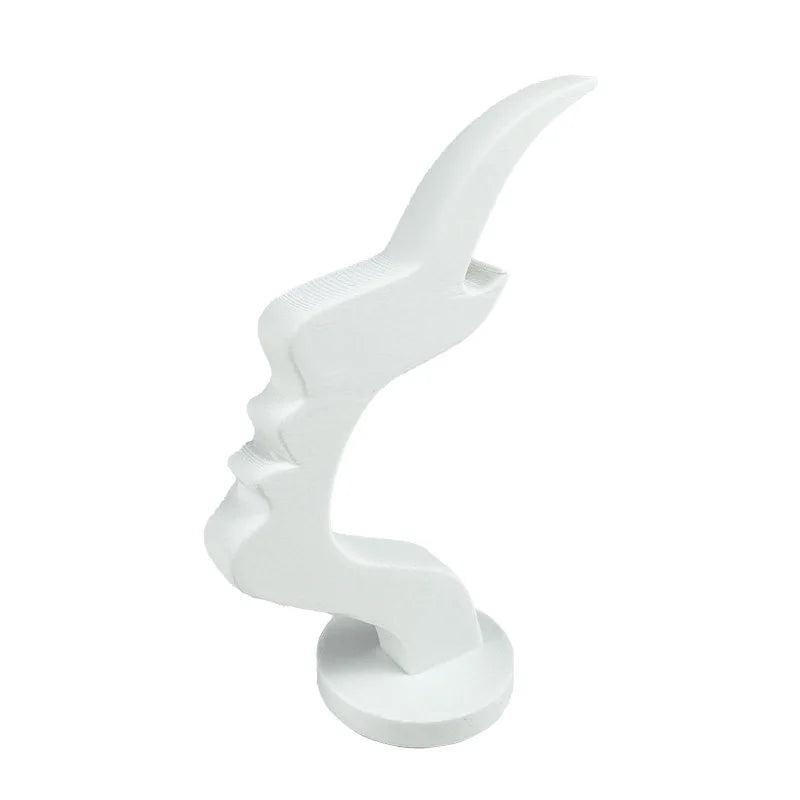 Showlu Fashion minimalist human profile eyeglass holder 3D printed stand on a flat surface, showcasing its sleek design and durable material.