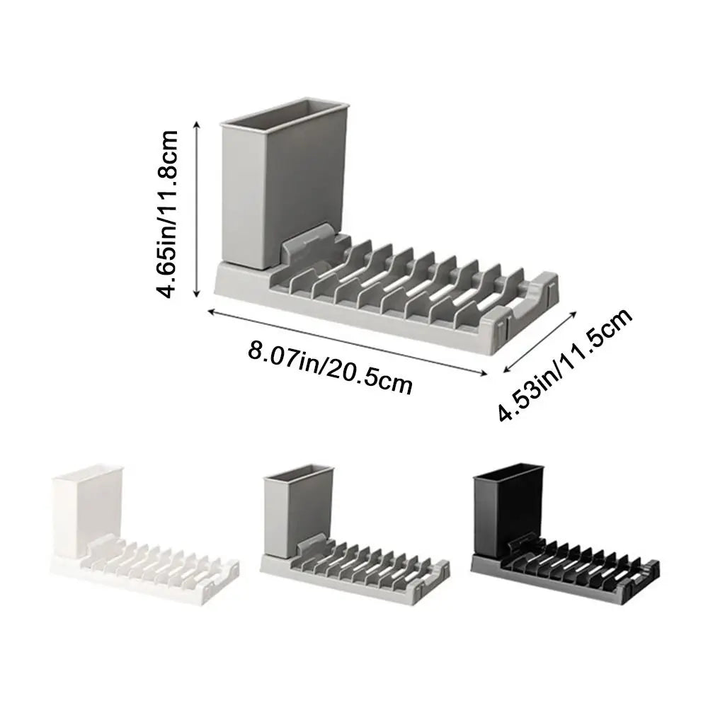 Showlu Smart General foldable dish drying rack with multiple tiers and stainless steel design for efficient kitchen drying.