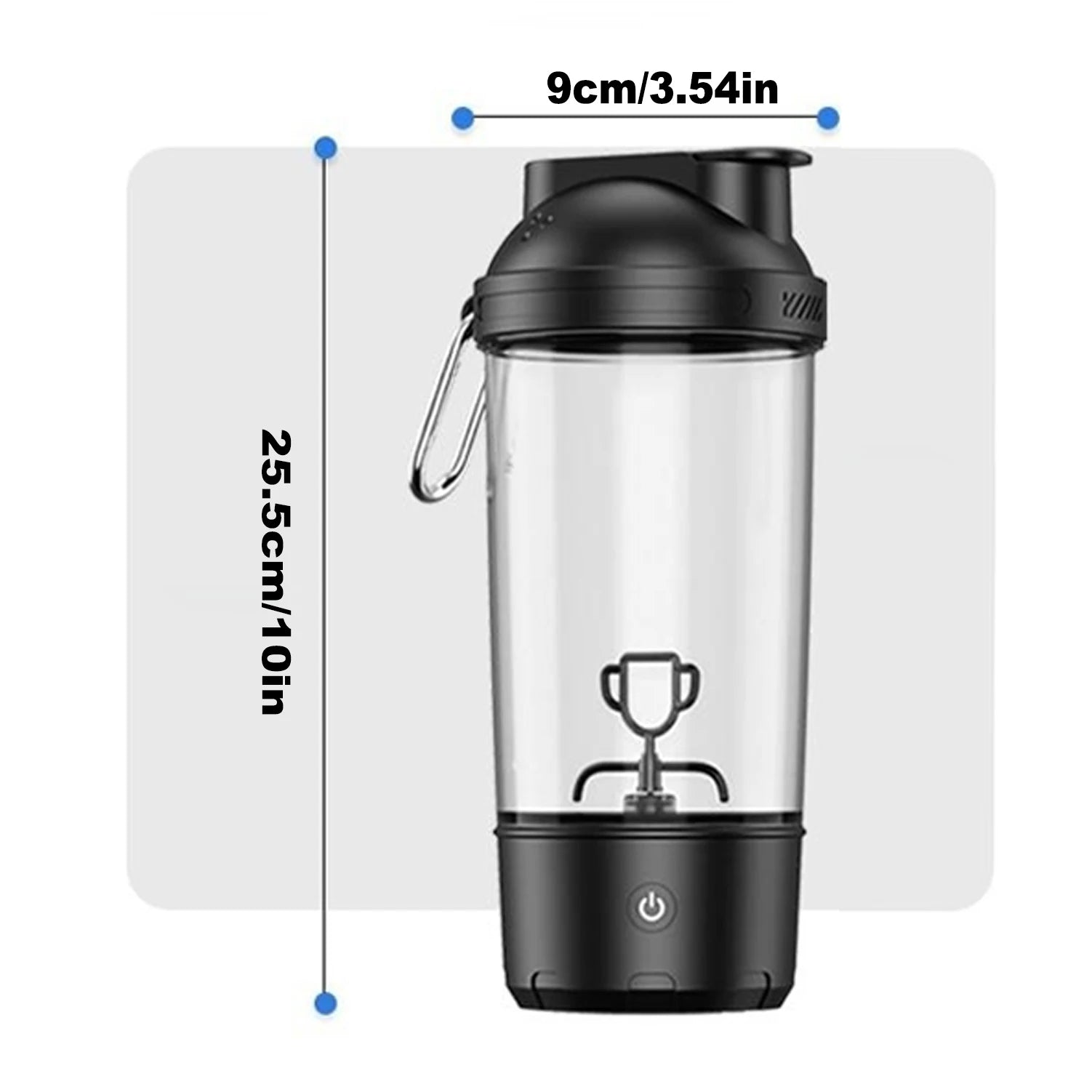 Premium Electric Protein Shaker Bottle, 22oz Blender for Mixing Protein, Gym Portable Cup, and Cocktails