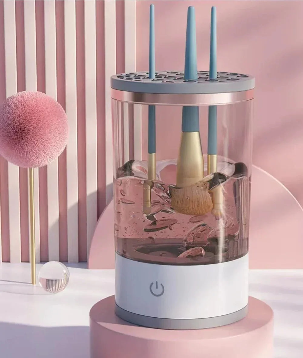 Showlu Smart General makeup brush dryer machine with multiple drying slots and digital controls for quick, efficient brush drying.