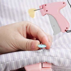 Quick Clothing Fixer with 50/100 Bear Buckles Mini Clothing Sewing Machine Portable Instant Button Garment Connector for Clothes