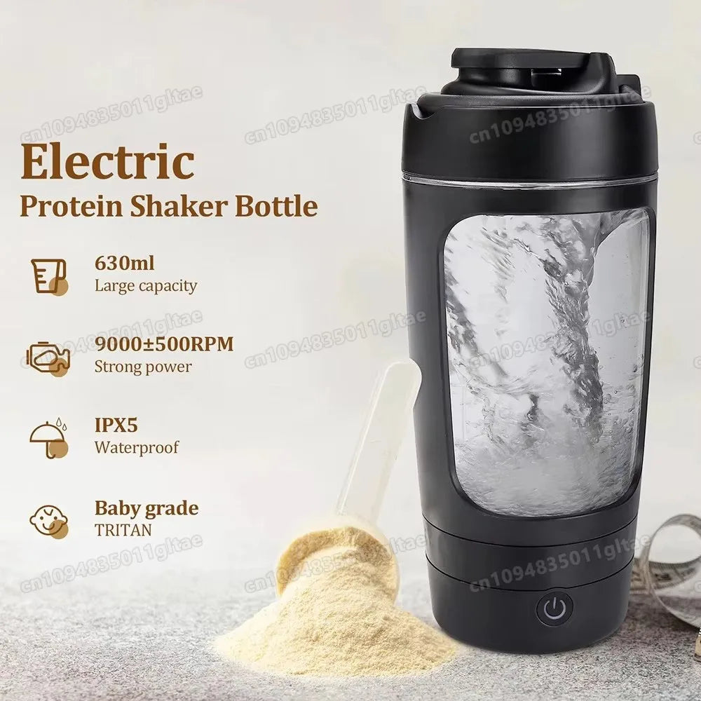 650ml Electric Protein Shaker Bottle and Portable Automatic Blender