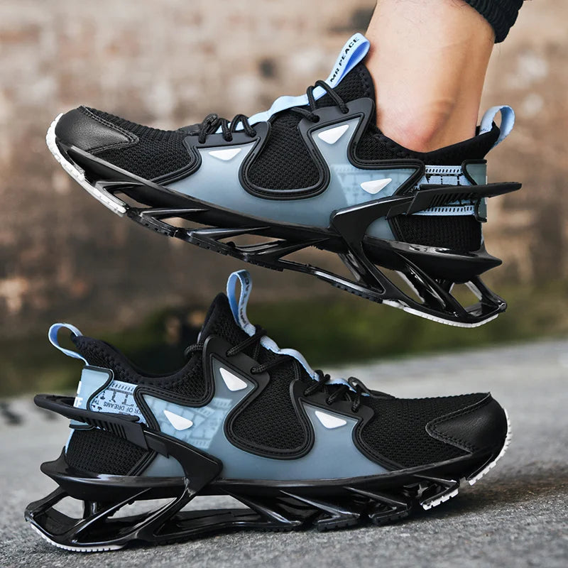 Men's casual sneakers by Showlu Fashion Store, breathable trainer shoes with a stylish design for running and everyday wear.
