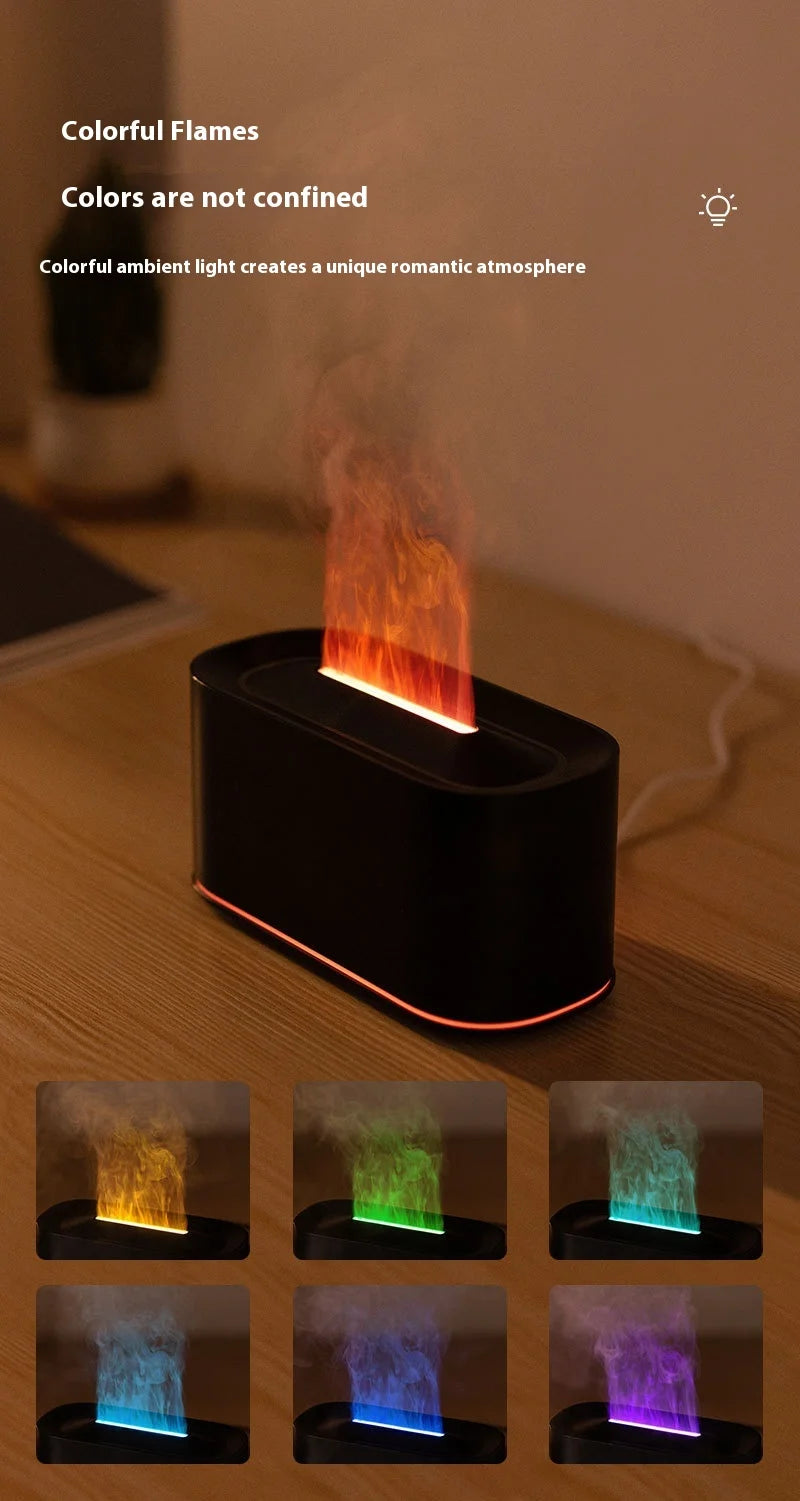 Showlu Smart General HOMEFISH Mini Aroma Humidifier emitting a gentle mist in a modern room setting.
