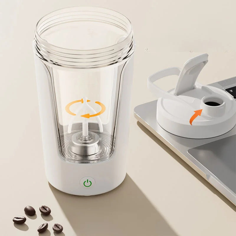 450ml USB Rechargeable Electric Protein Shaker Bottle