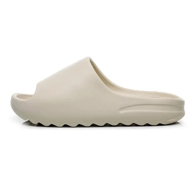 EVA house shoes with non-slip thick soft platform, slide sandals for women and men, indoor outdoor bathroom slippers